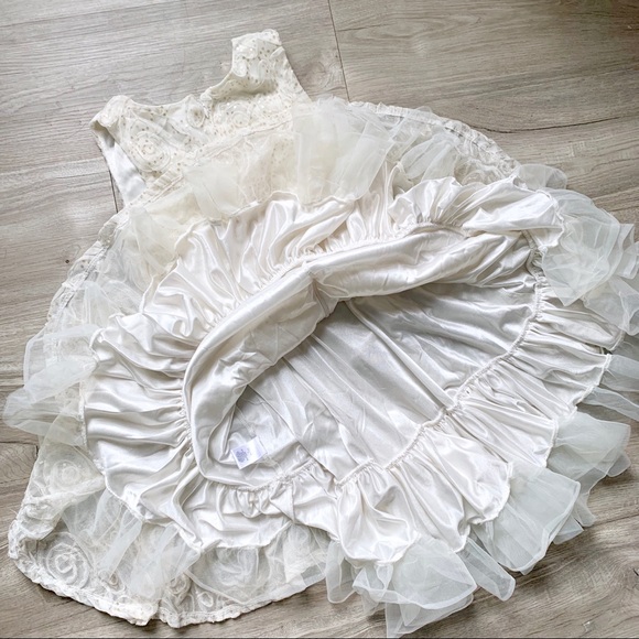 Knitworks Formal Gold Sequined Dress Size Girls 12 - Picture 6 of 8